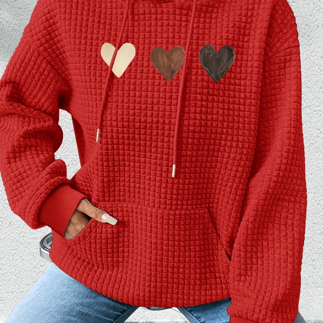 Graphic Print Hoodie, Drawstring Casual Hooded Sweatshirt for Fall And Spring, Women'S Clothing
