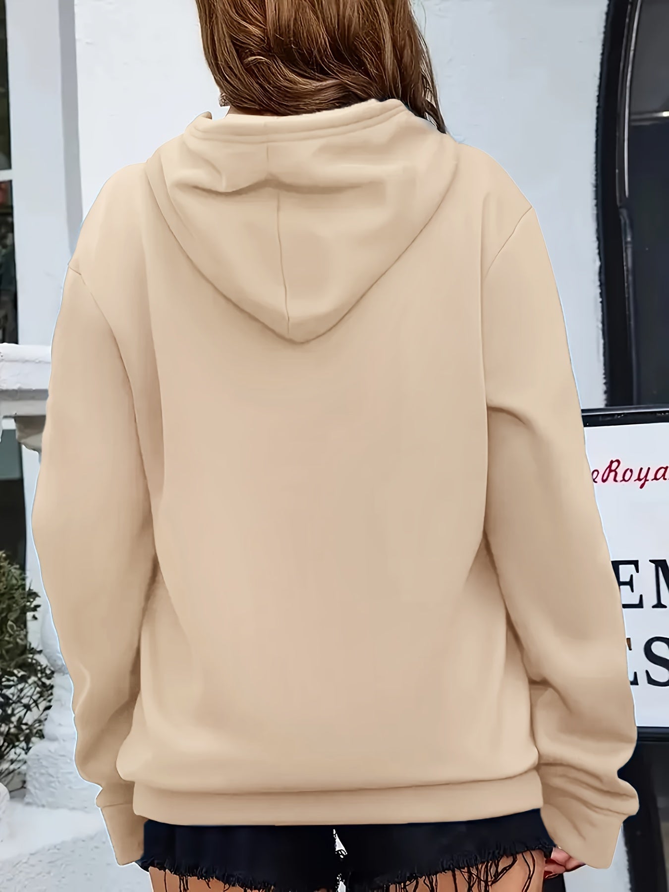 Fashion Hooded Sweatshirt For Women | Regular Fit, Heart Pattern, Drawstring Detail, Ideal For Fall/Winter
