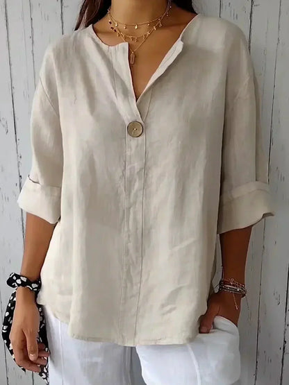 Angela | Casual V-Neck Blouse