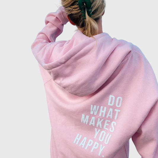 Effortless Graphic Print Hoodie for Women with Drawstring Hood Long Sleeve Oversized Relaxed Style