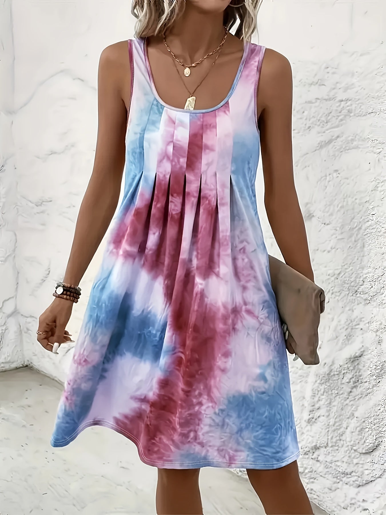 Vacation Casual Round Neck Print Dress