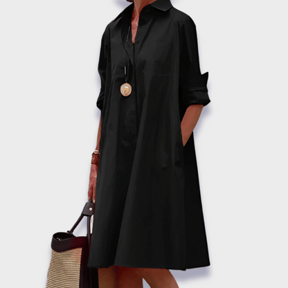 Leah | Elegant Midi Polo Dress