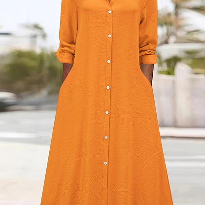 Fashion Women's Long Shirt Dress