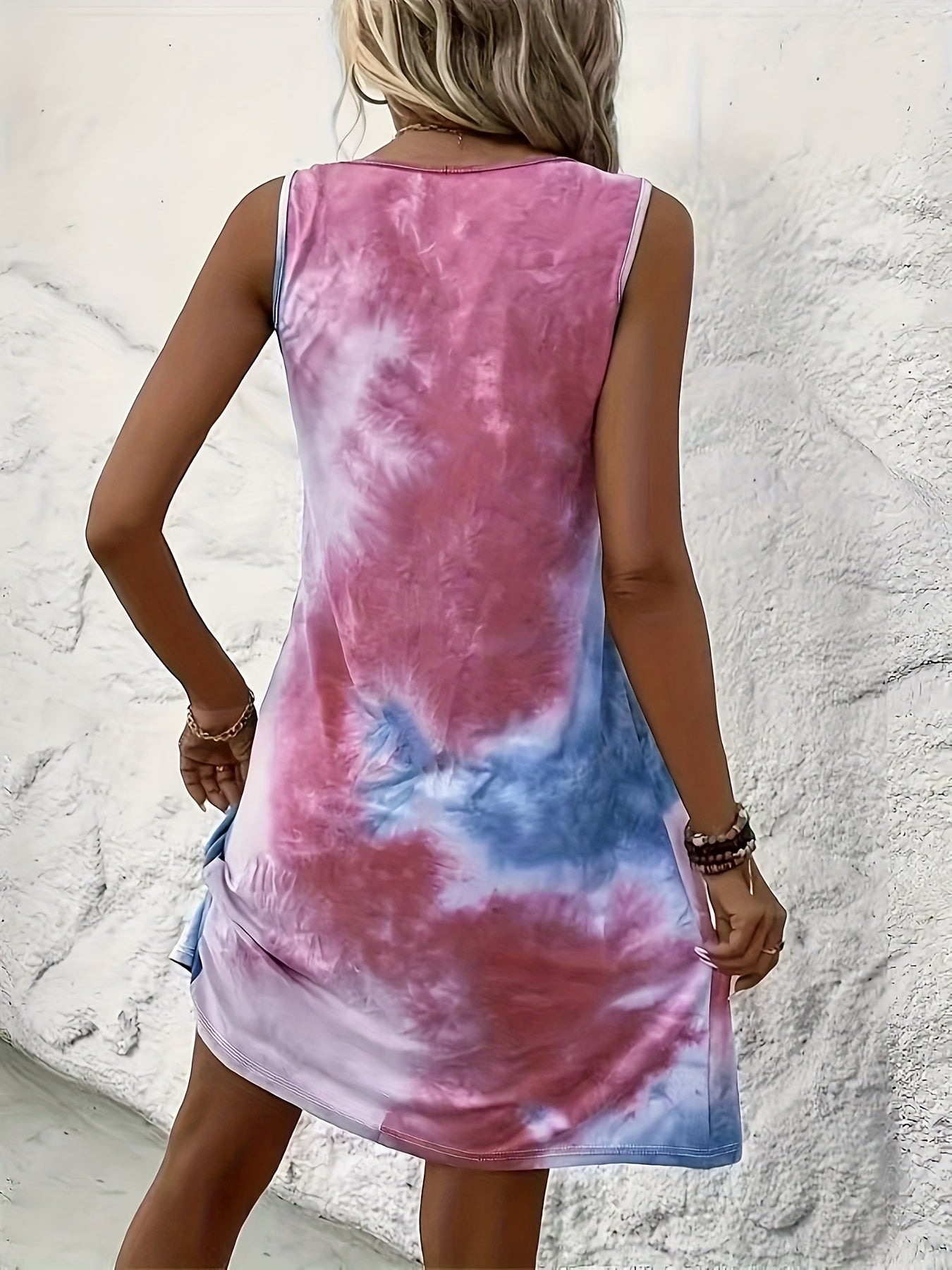 Vacation Casual Round Neck Print Dress
