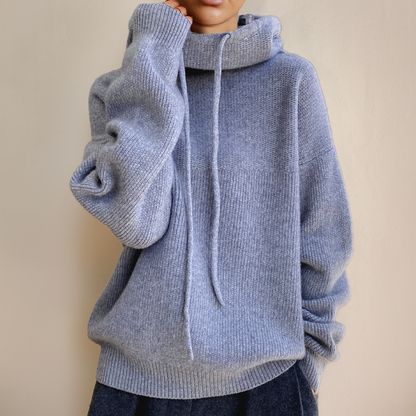 Marlowe | Women's Oversized Hooded Long Sleeve Sweater
