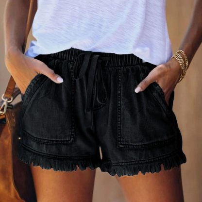 Damen Denim Shorts | Ausgefranst