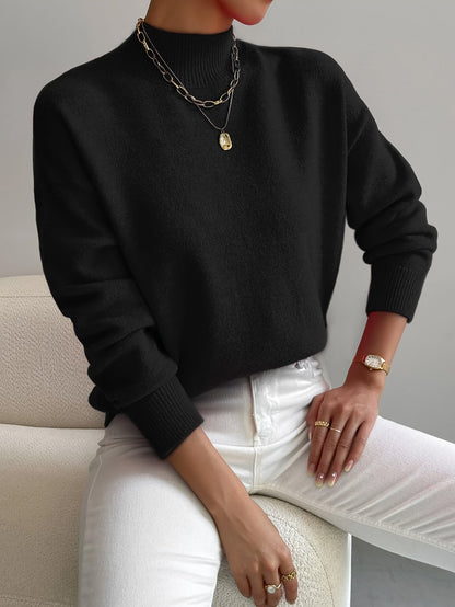 Sloane | Women's Mock Neck Long Sleeve Sweater