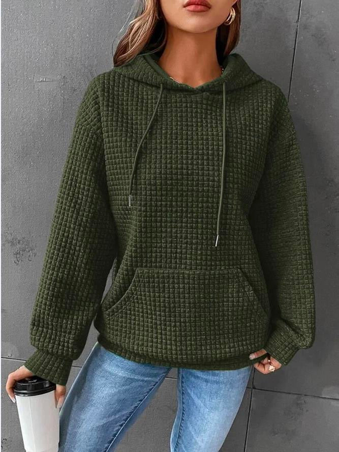 Sloane | Women's Textured Drawstring Hoodie
