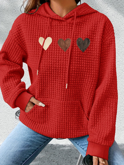 Graphic Print Hoodie, Drawstring Casual Hooded Sweatshirt for Fall And Spring, Women'S Clothing