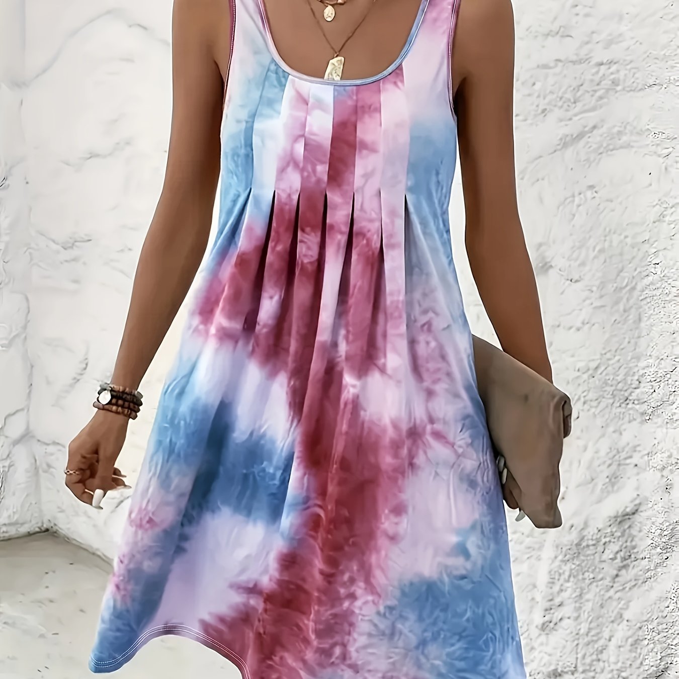 Vacation Casual Round Neck Print Dress