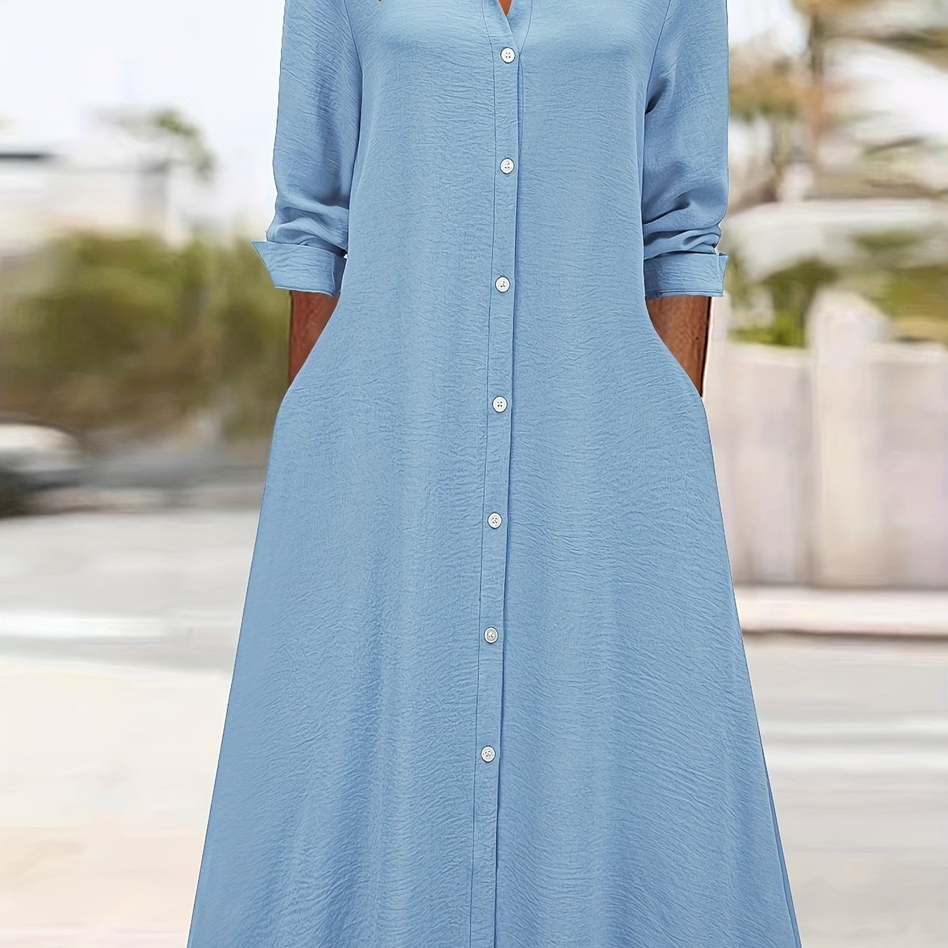 Fashion Women's Long Shirt Dress