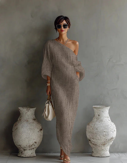 Anastasia | Women's One Shoulder Maxi Dress