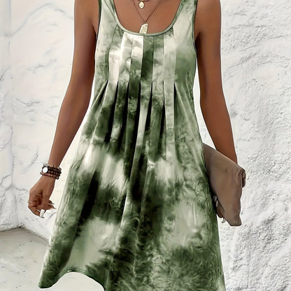 Vacation Casual Round Neck Print Dress