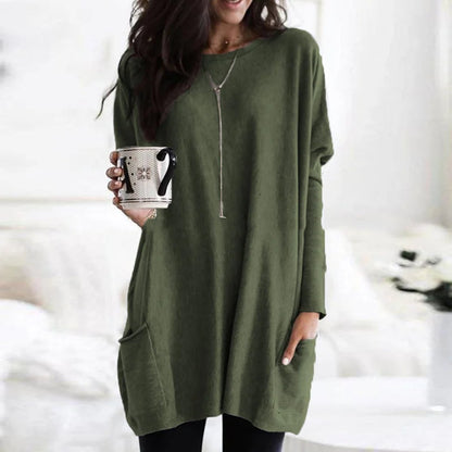 Briella | Women's Oversized Long Sleeve Tunic with Pockets