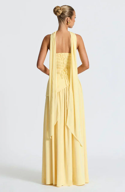 Calixta | Women's Strapless High Slit Formal Maxi Dress