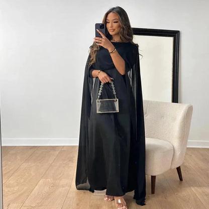 Calloway | Women's Cape Sleeve Maxi Dress Wedding Guest