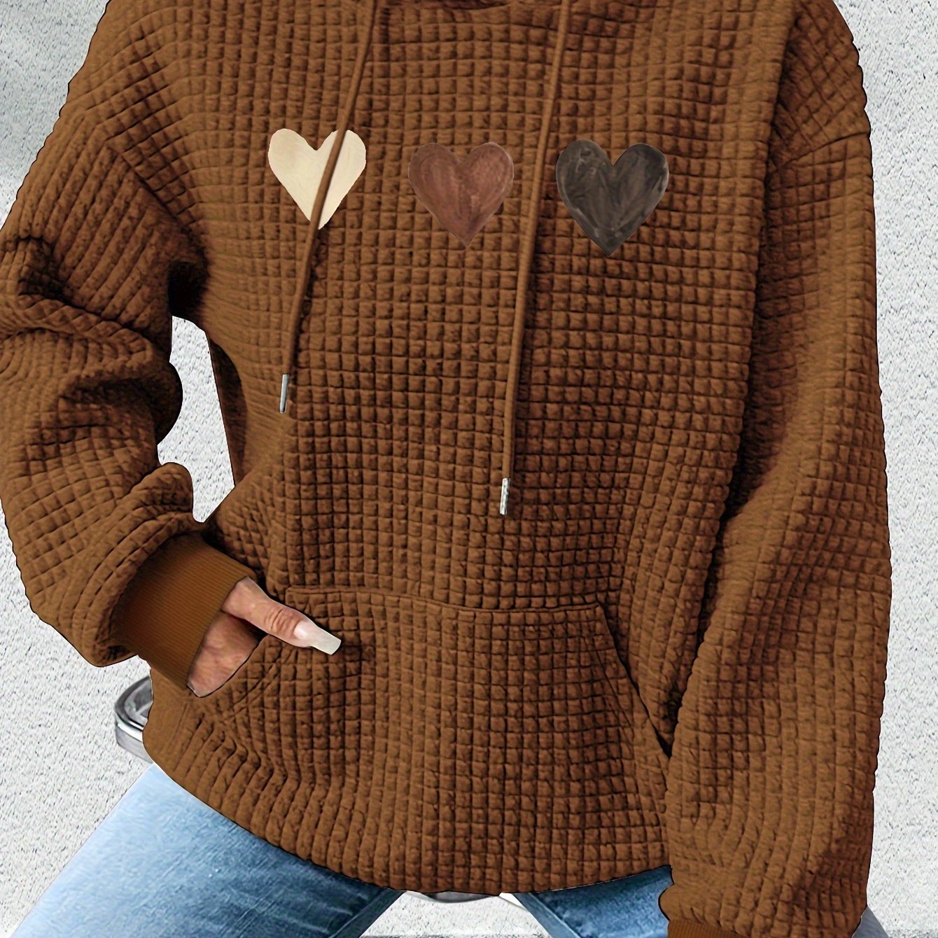 Graphic Print Hoodie, Drawstring Casual Hooded Sweatshirt for Fall And Spring, Women'S Clothing