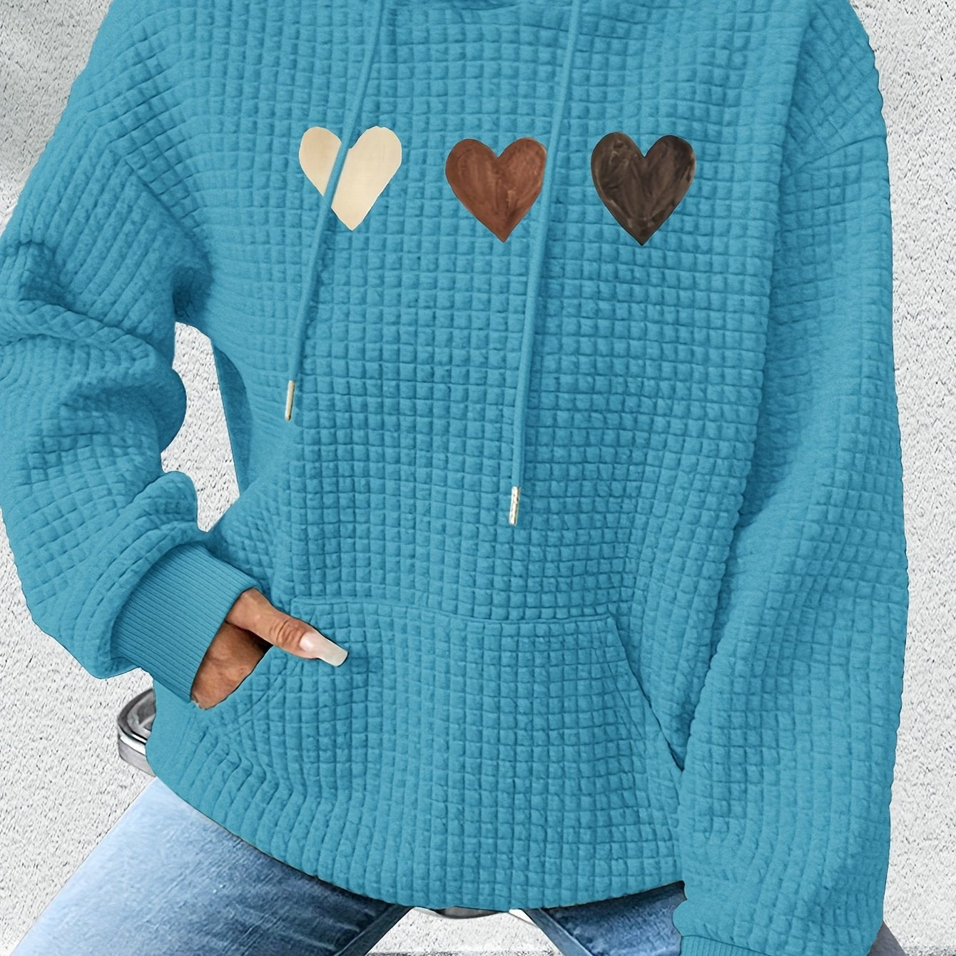 Graphic Print Hoodie, Drawstring Casual Hooded Sweatshirt for Fall And Spring, Women'S Clothing
