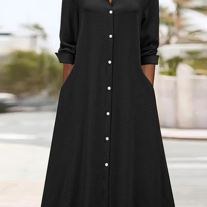 Fashion Women's Long Shirt Dress
