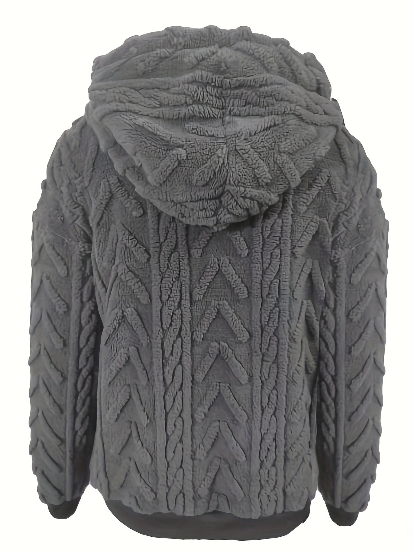 2025 Autumn And Winter Women'S New Fleece-Lined Comfortable Casual Solid Color Hoodie