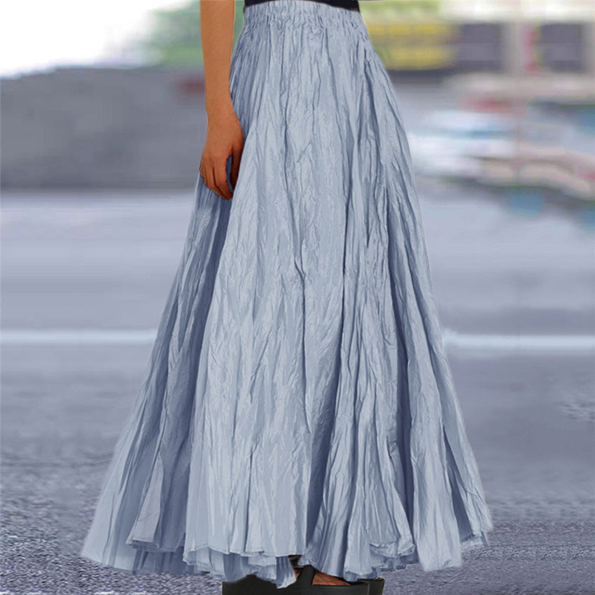 Ondine | Women's Flowy Pleated A-Line Maxi Skirt