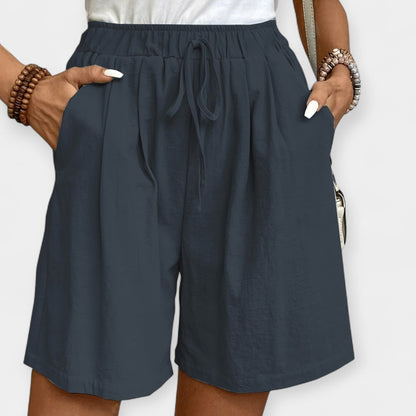 Priya | Women's Elastic Waist Drawstring Shorts