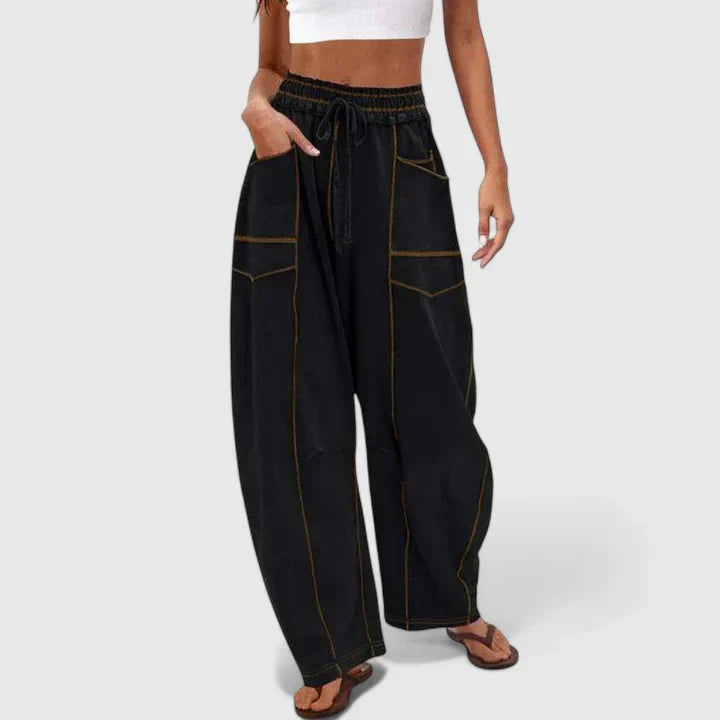 Ysolde | Women's Wide Leg Drawstring Elastic Waist Pants