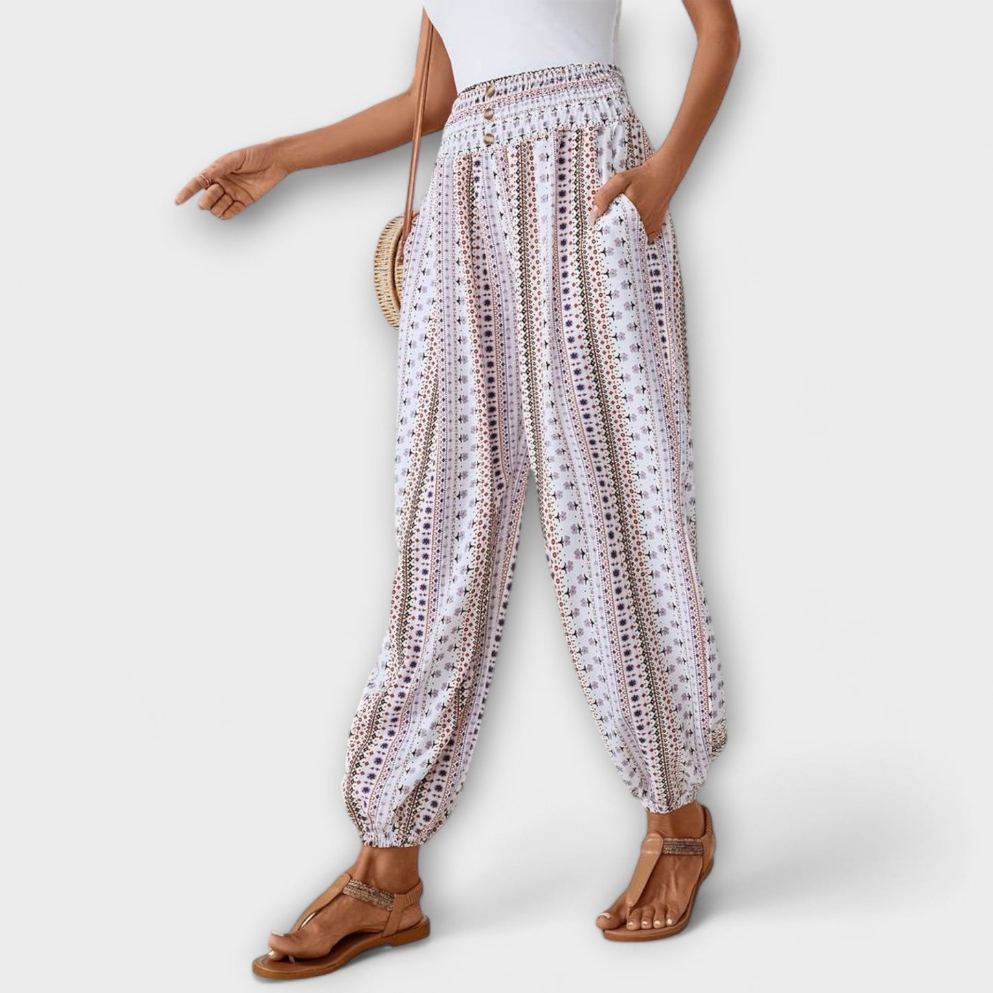 Zindra | Women's Boho Printed Harem Pants